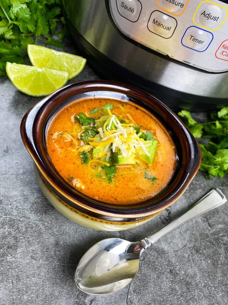 Instant Pot® Low Carb Chicken Enchilada Soup