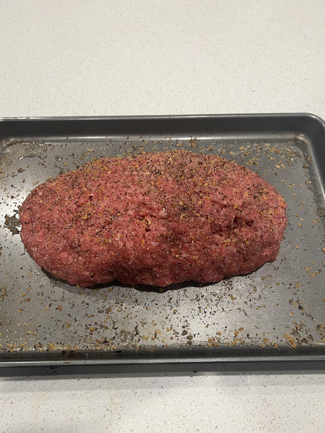 Smoked meatloaf. Not my favorite but the family loves it Dining and