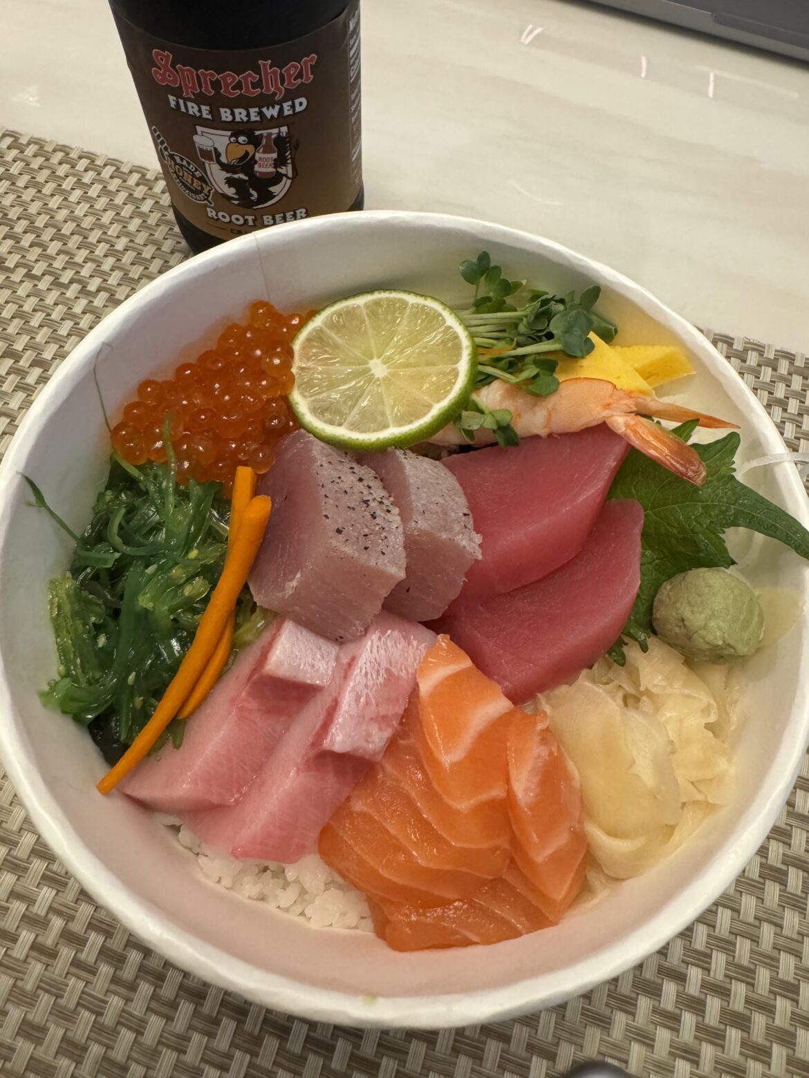 Chirashi don (sashimi bowl) from The Bop Chirashi don (sashimi bowl) from The Bop