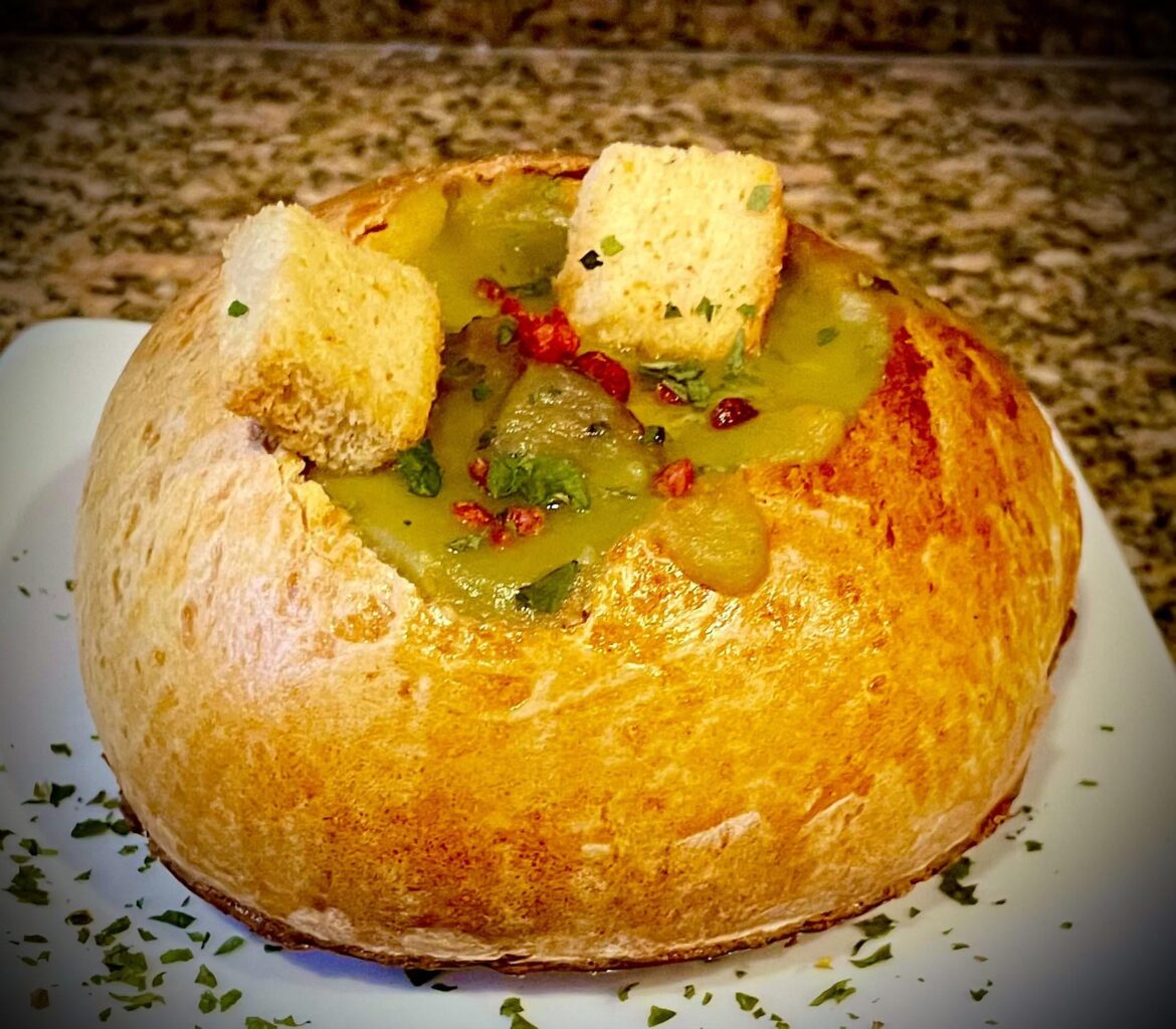 Homemade Split Pea Soup in Homemade Bread Bowl for $.91 per Serving Homemade Split Pea Soup in Homemade Bread Bowl for $.91 per Serving