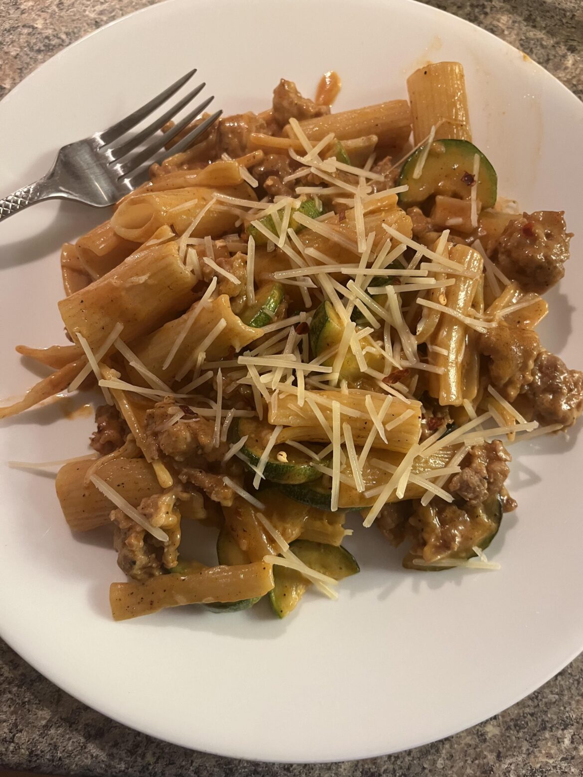 Pork sausage Rigatoni Rosa