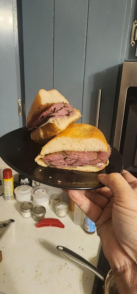 Venison top round roast Venison top round roast