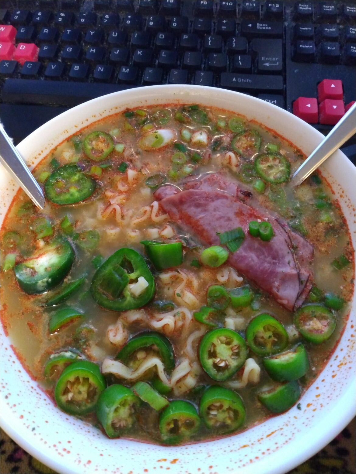 My own spicy ramen.
