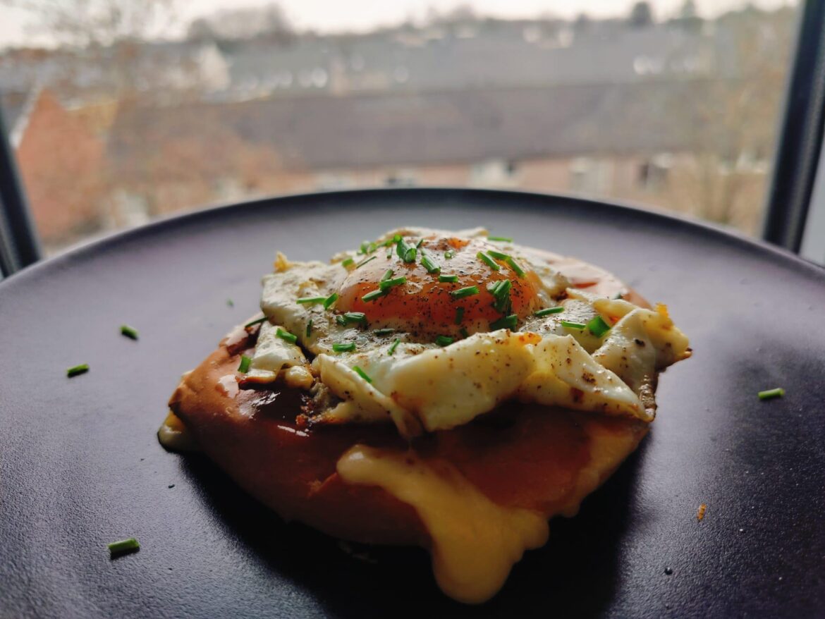 Soft bun grilled cheese with our favorite sitting on top