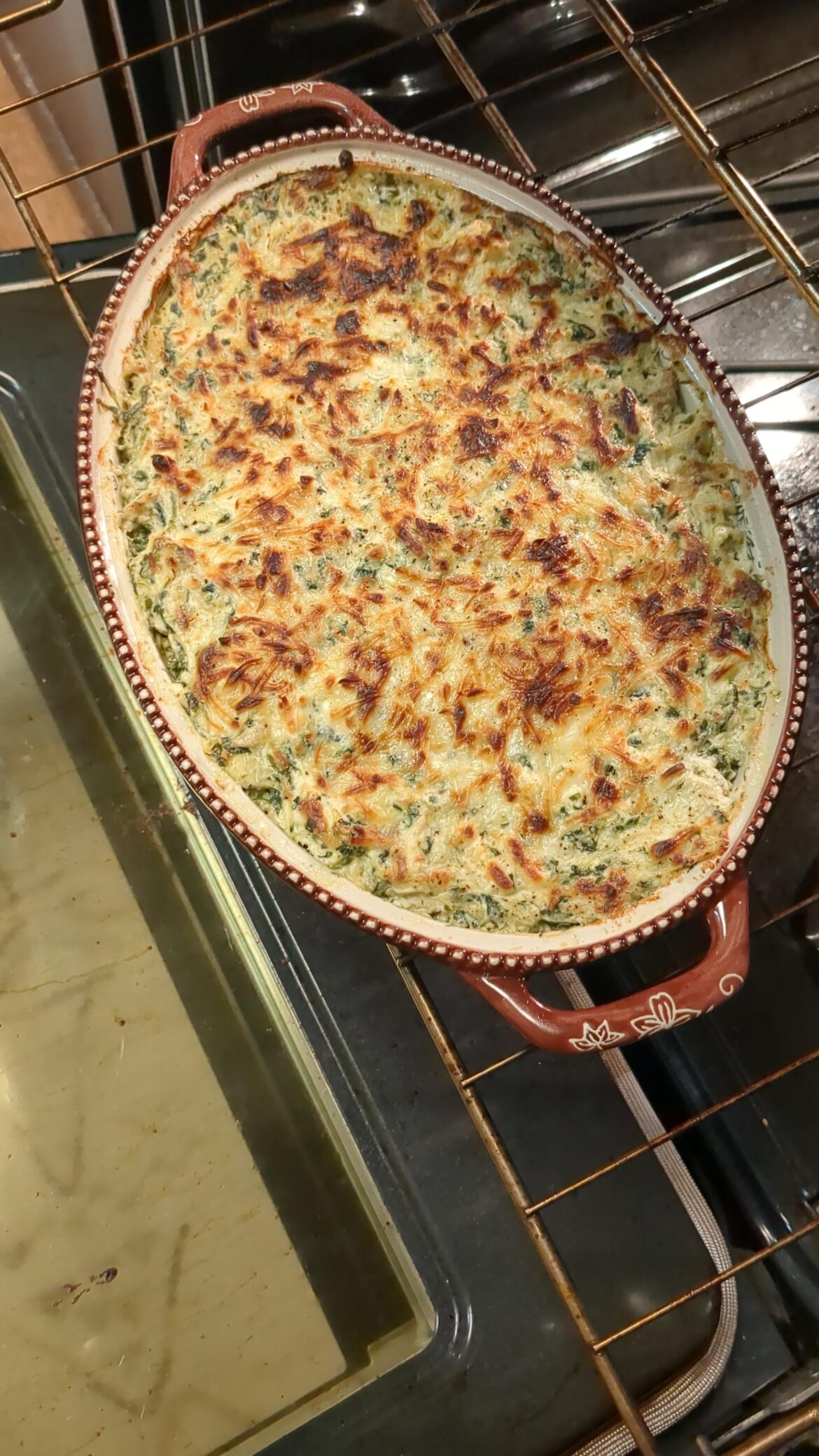 Chicken artichoke spinach casserole