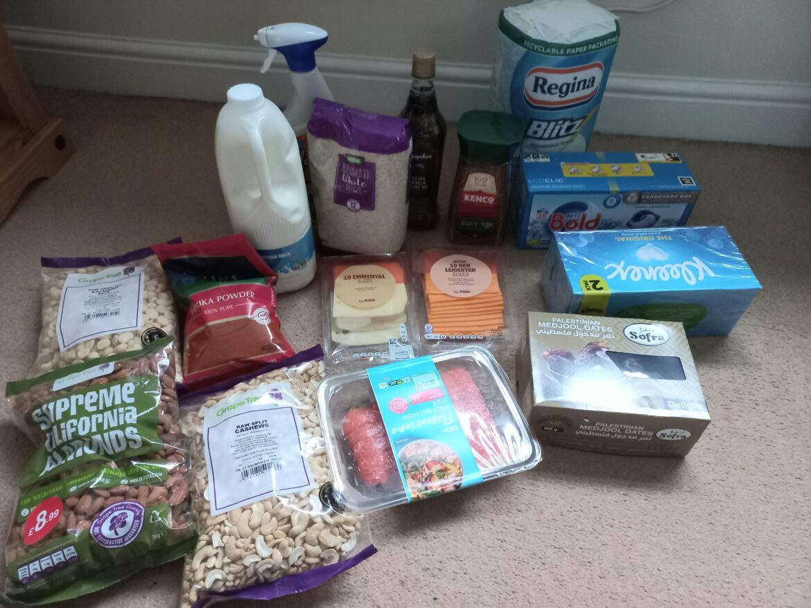 £83. Trying to eat healthy and have a clean kitchen