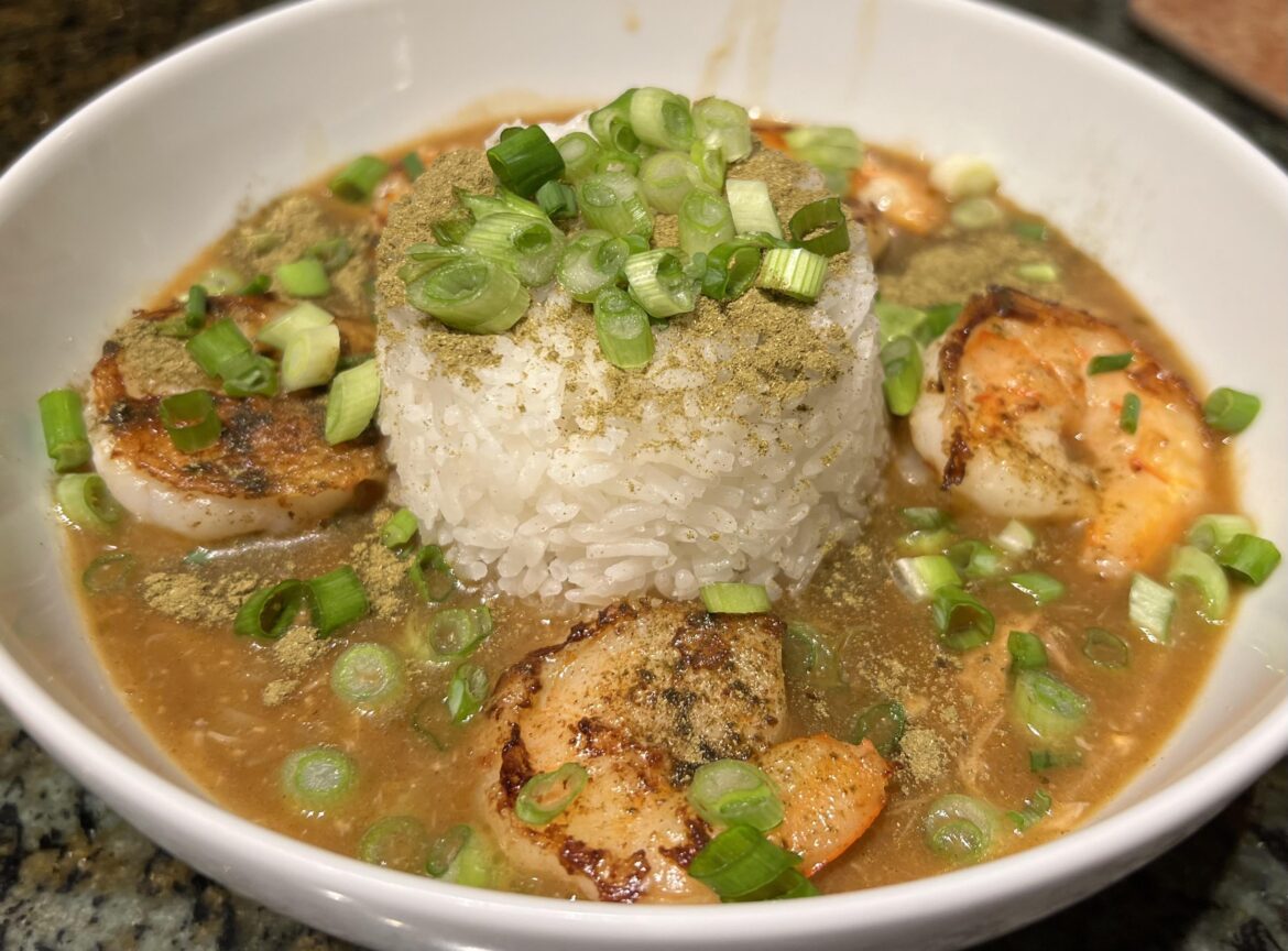 Shrimp, chicken, & sausage Gumbo