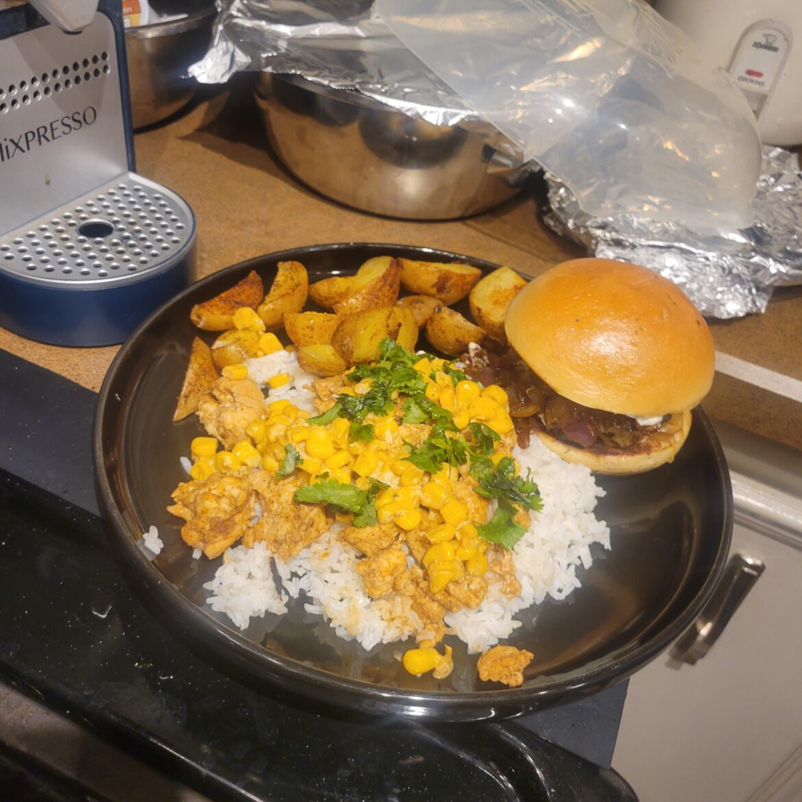 Proud of making two meals at once can't wait for leftovers