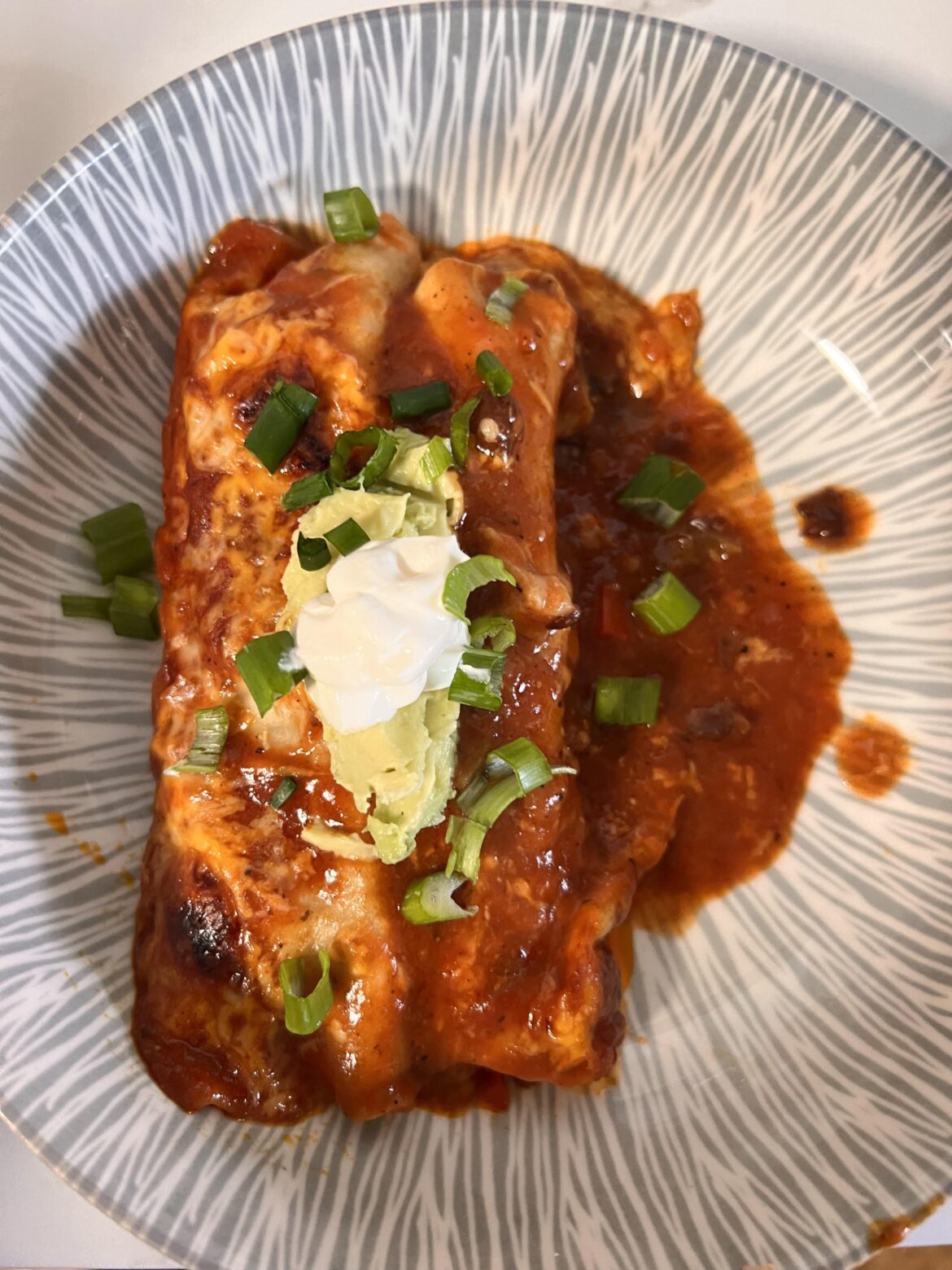 Cheesy Chicken & Black Bean Enchiladas