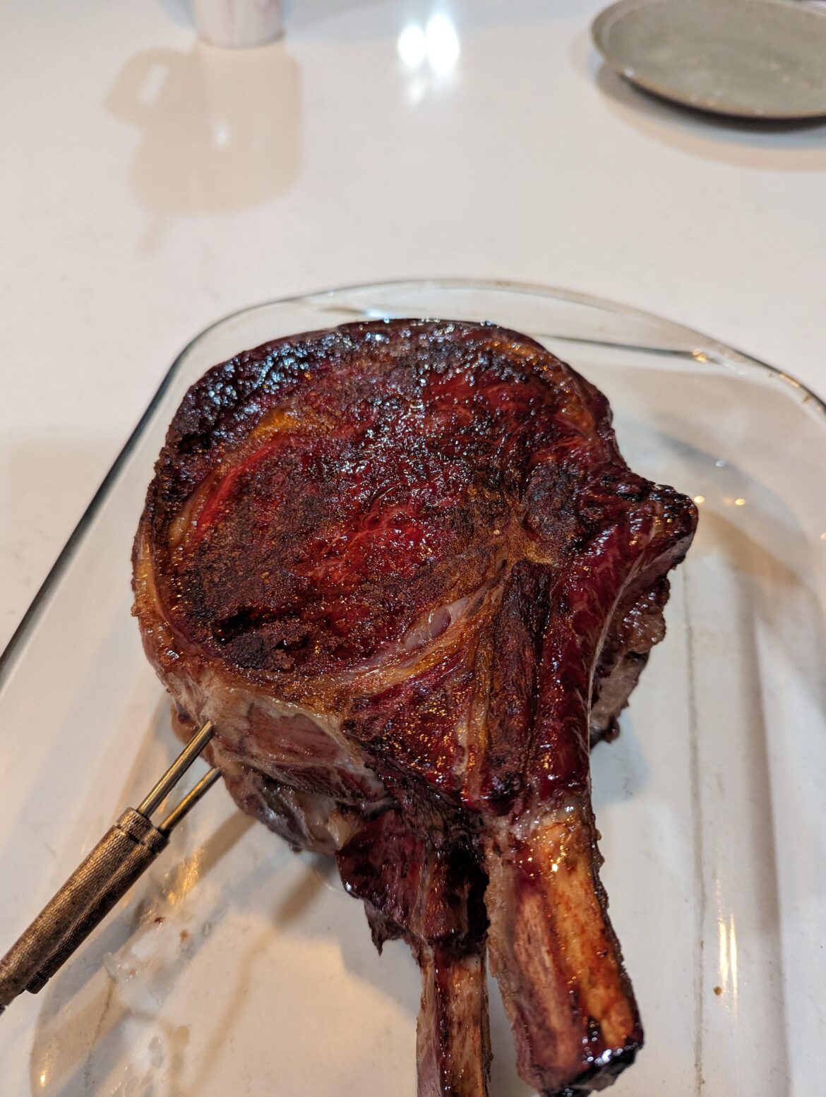 Cowboy Ribeye - Salt Brine > Sous Vide > Chilled > Smoked >Seared = GOLD