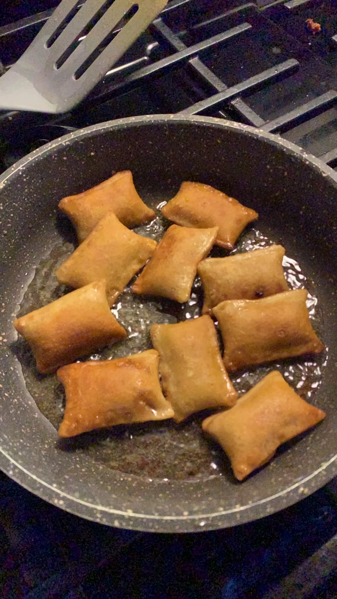 Bacon grease fry pizza rolls Dining and Cooking