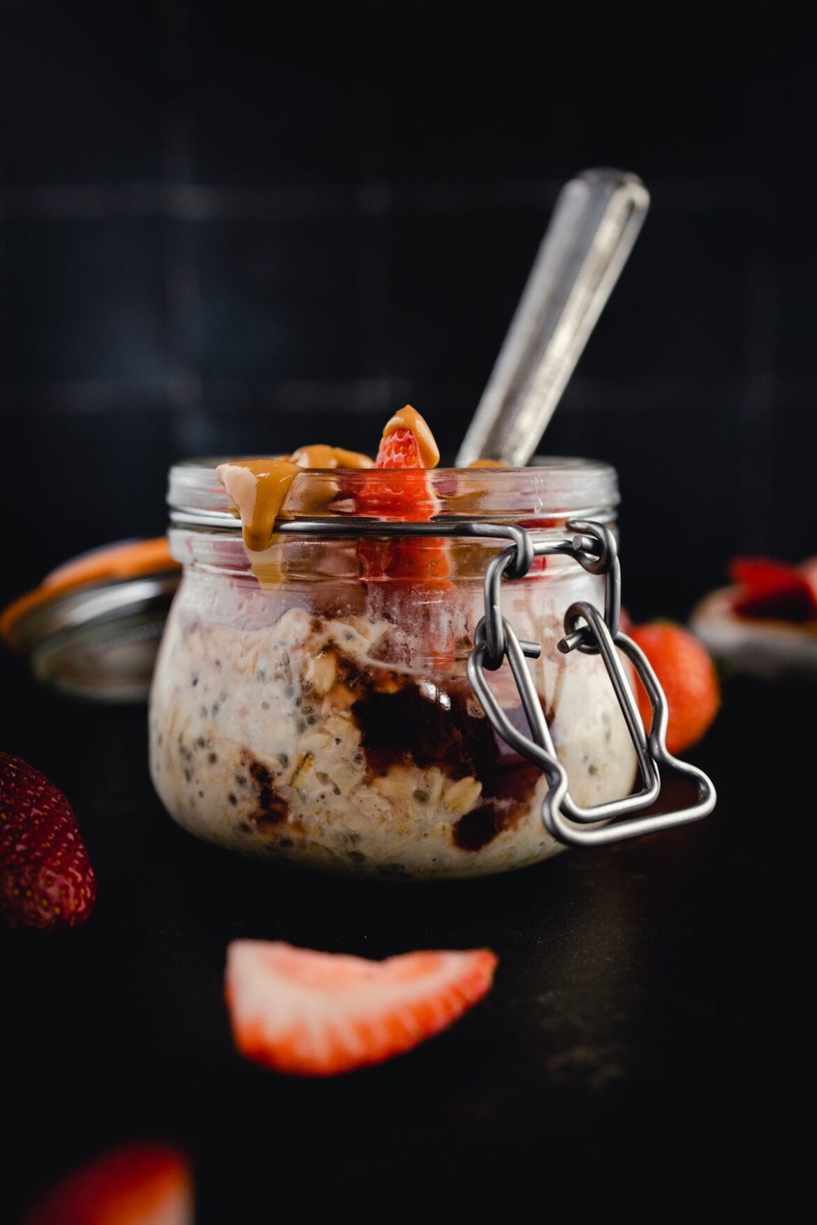 Peanut Butter And Jelly Overnight Oats Recipe