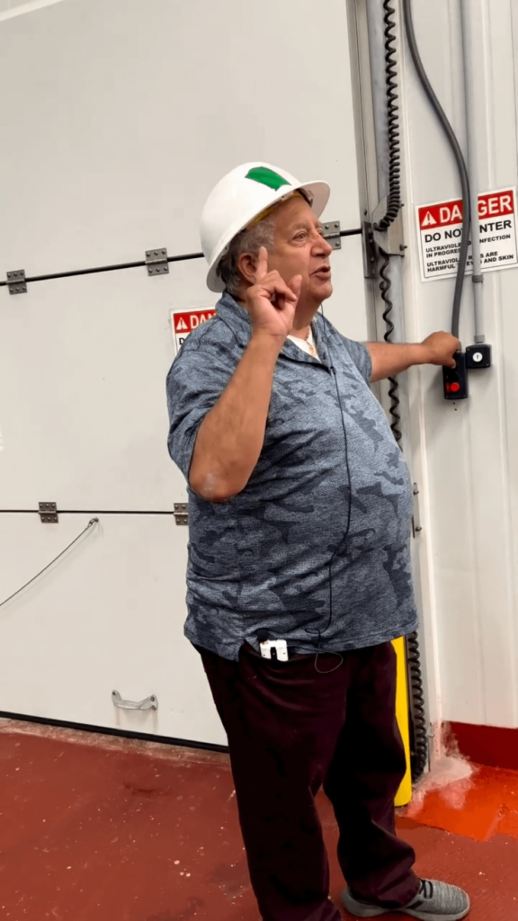 The biggest dry aging room in the world.