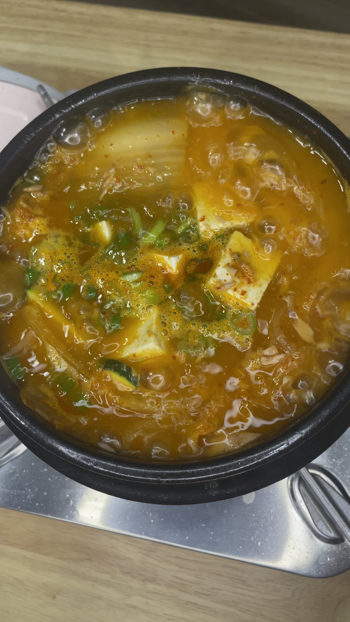 Quick kimchi jjigae