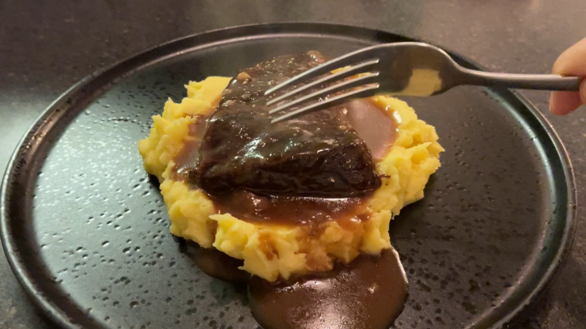Braised Beef Short Ribs on Golden Mashed Potatoes