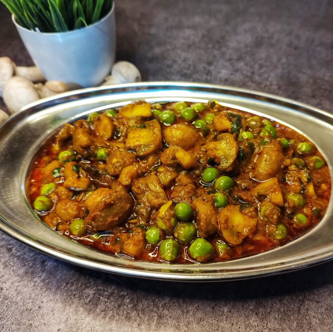 Mushroom Matar Masala