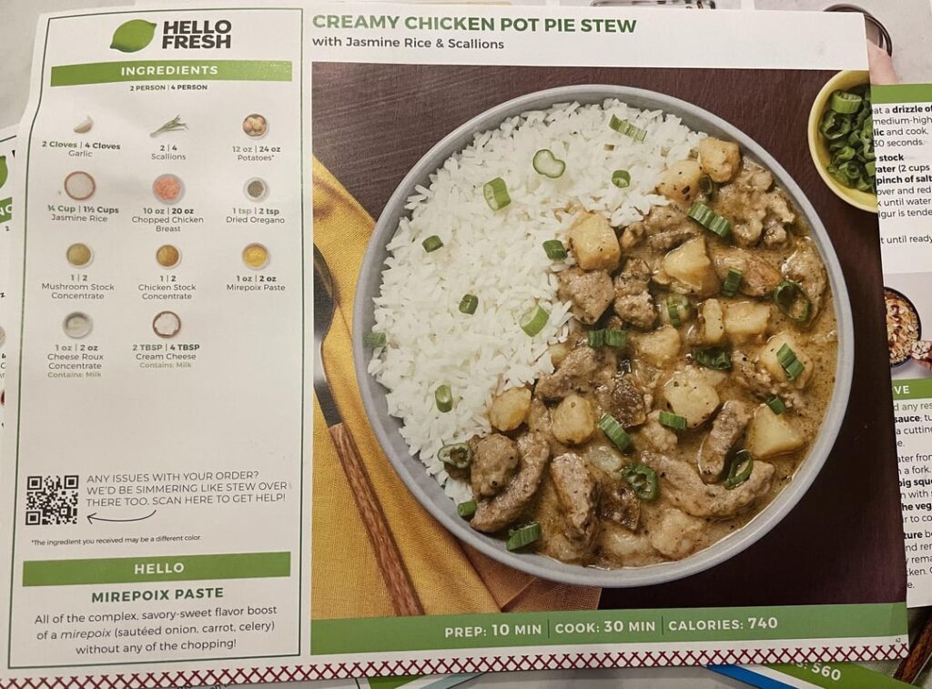 Chicken Pot Pie Stew- 5/10