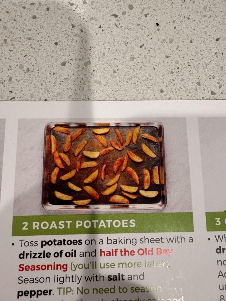 Potato wedges, yeah ok…