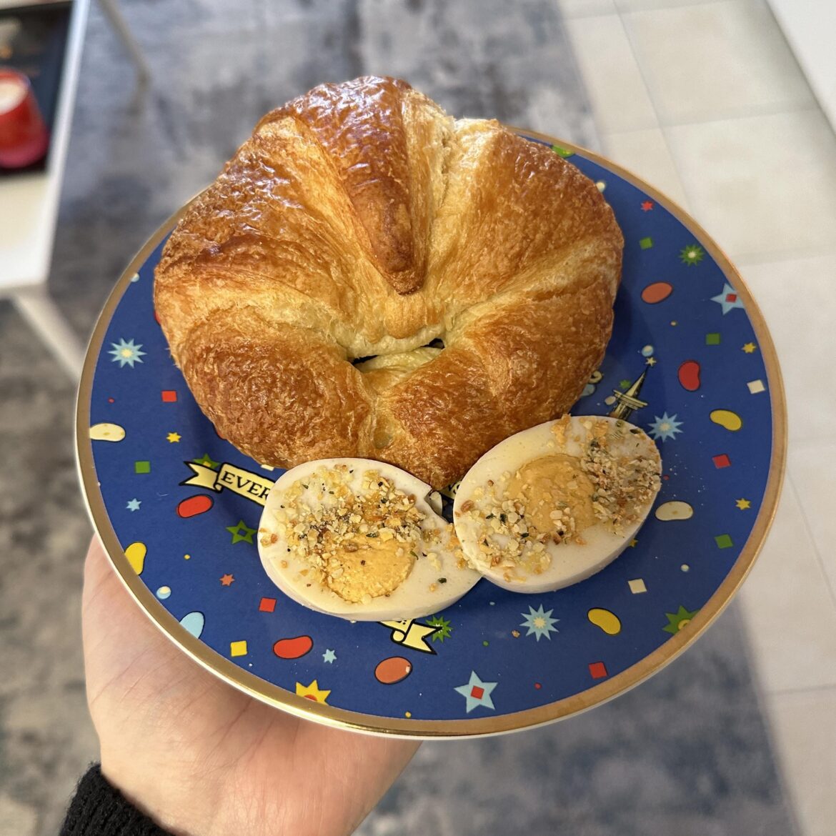 Afternoon snack. The plant based eggs are almost too realistic