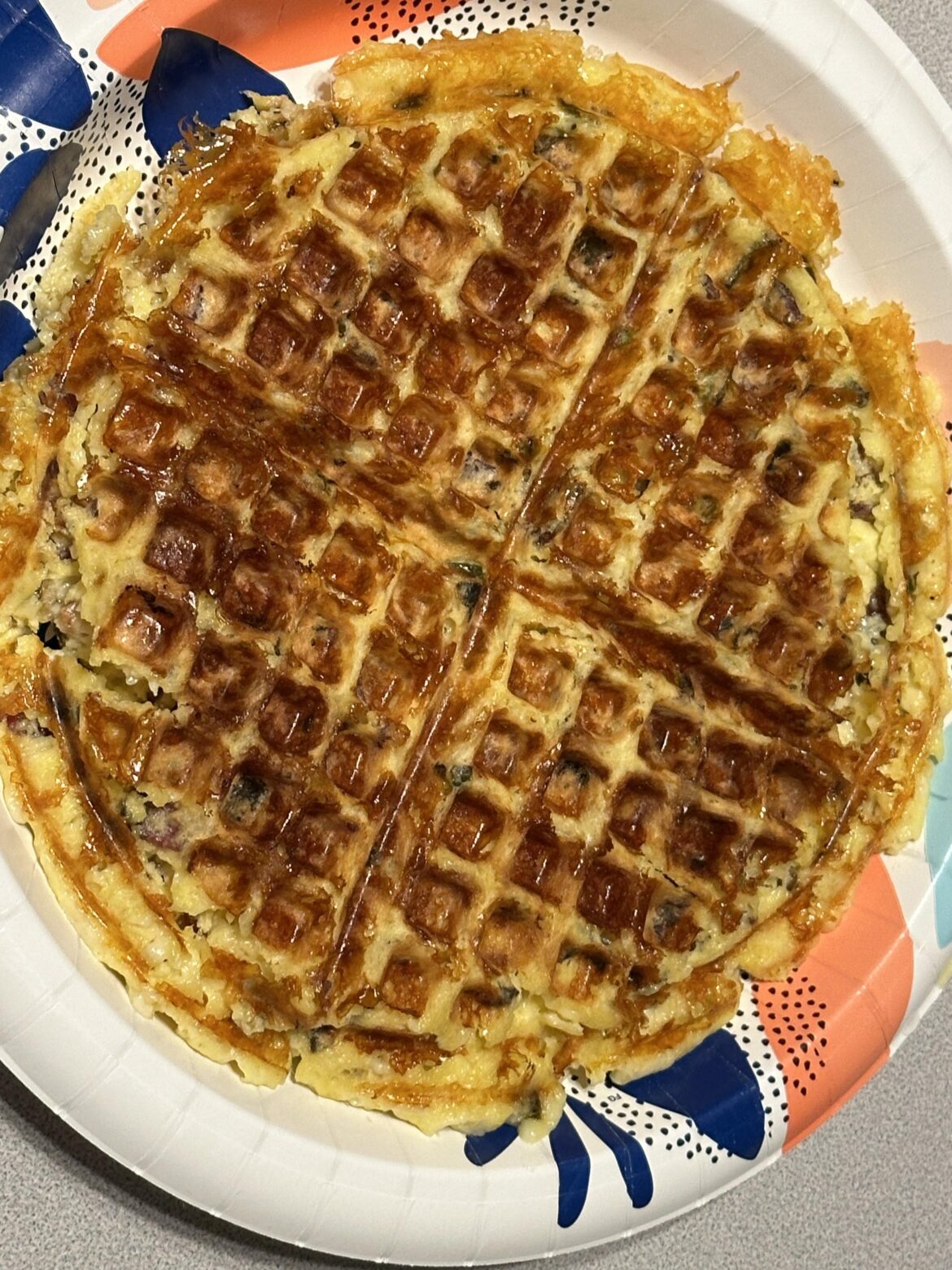 All of these Chaffle posts made me pull at the waffle iron.