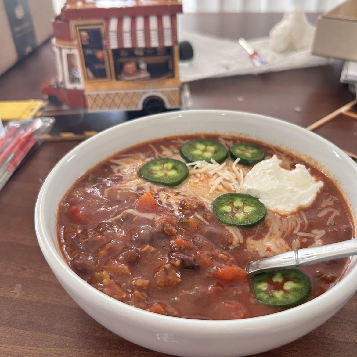 Beef and black bean chili