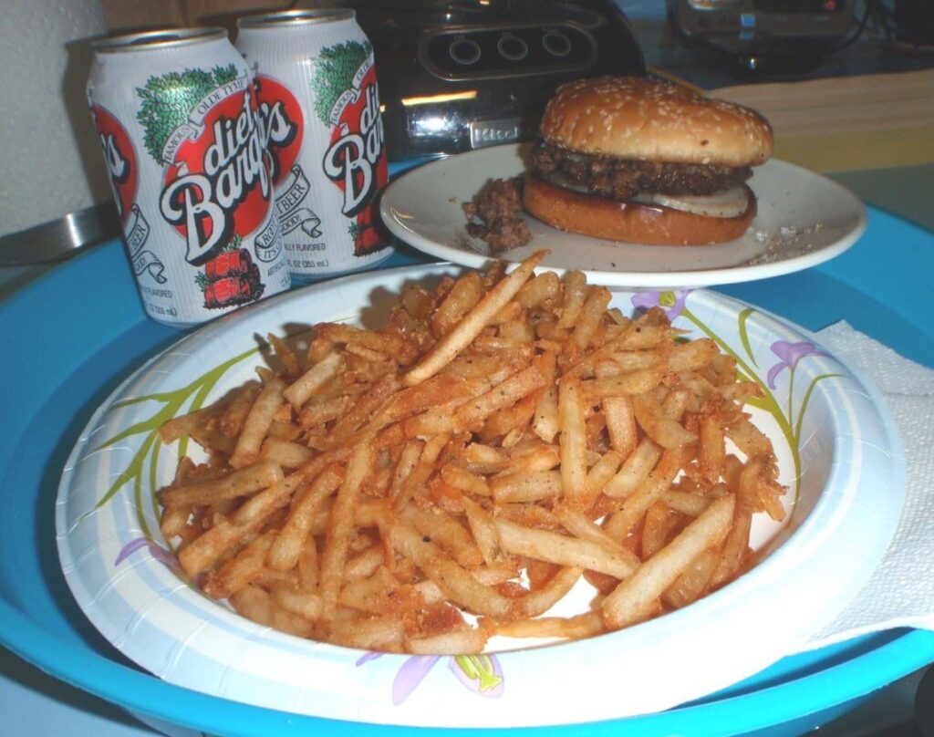 In 2010 I made The Fries fried in rendered beef tallow and The Cheeseburger