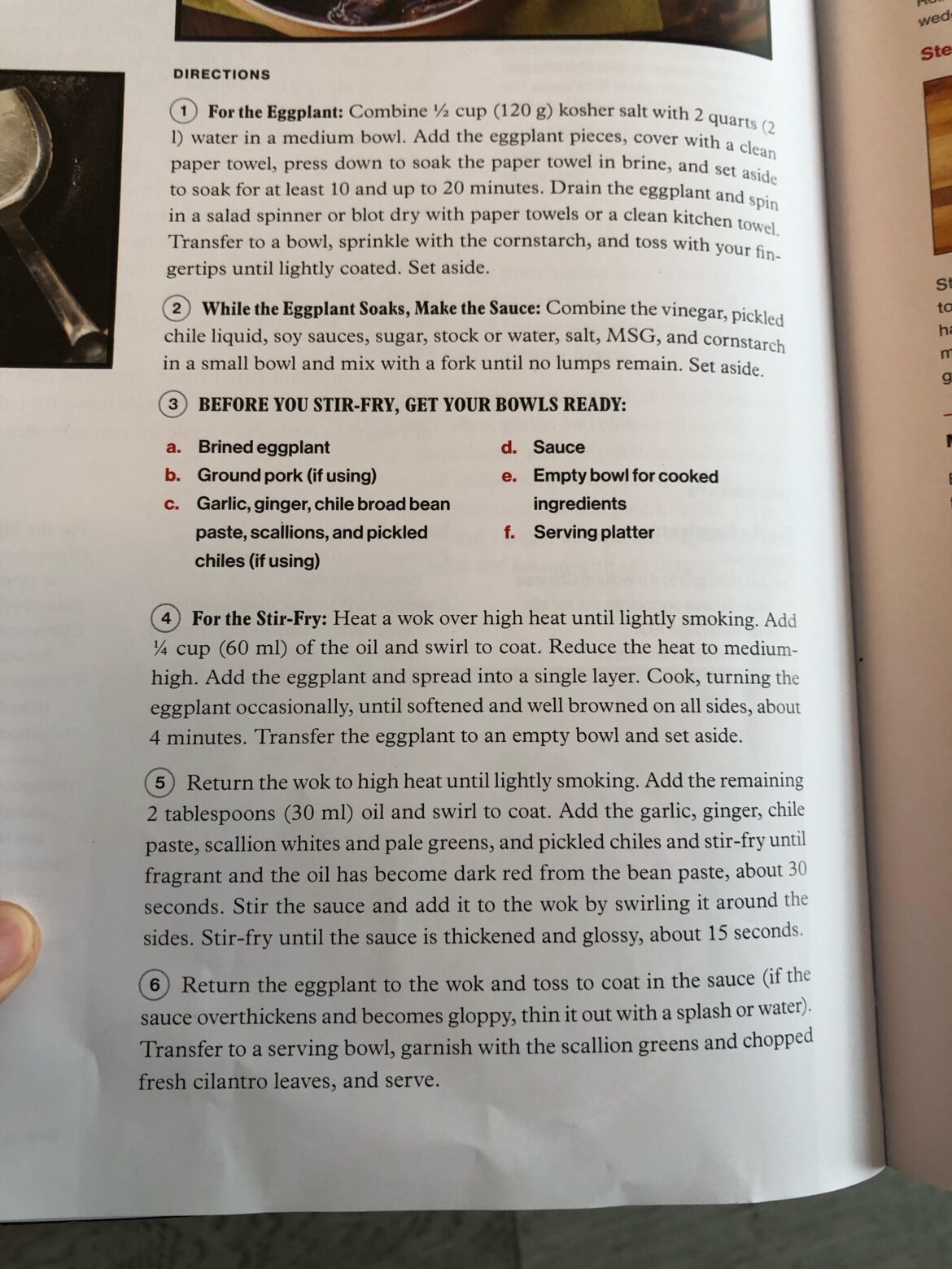 Advice - adding oyster mushrooms to Kenjis Sichuan style fish fragrant eggplant