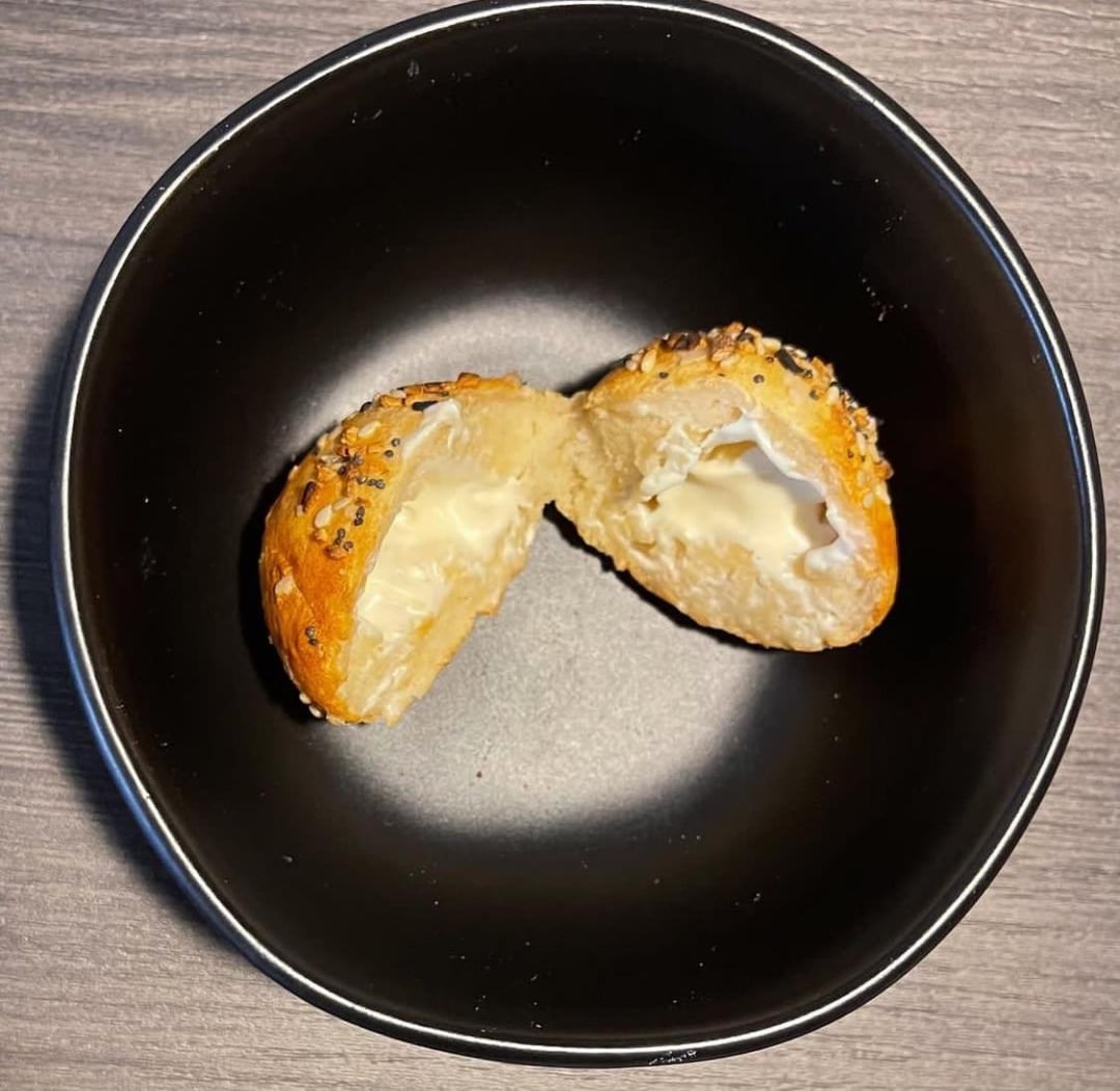 Air fried bagels Dining and Cooking