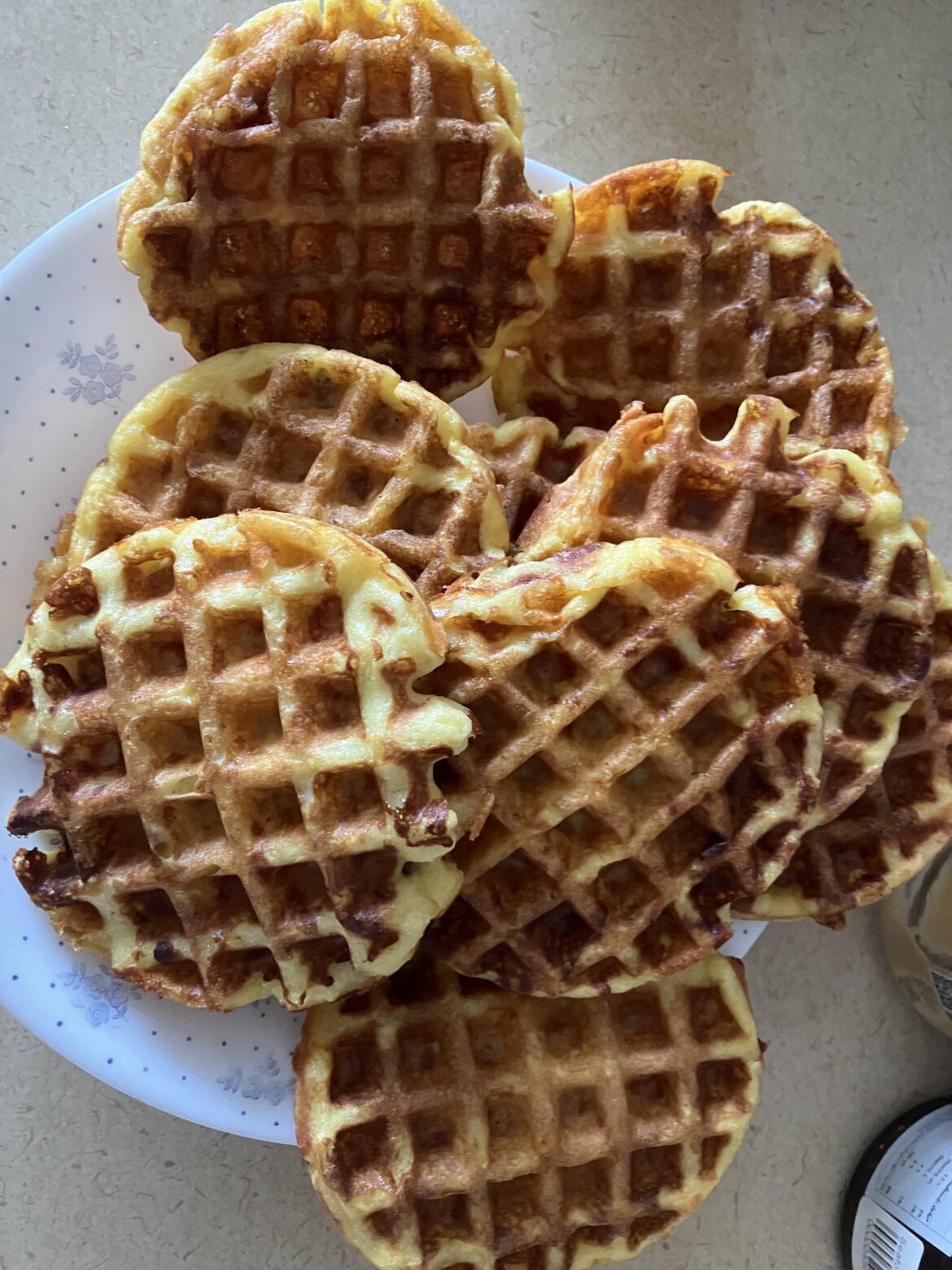 Chaffles 2nd try was a golden brown success