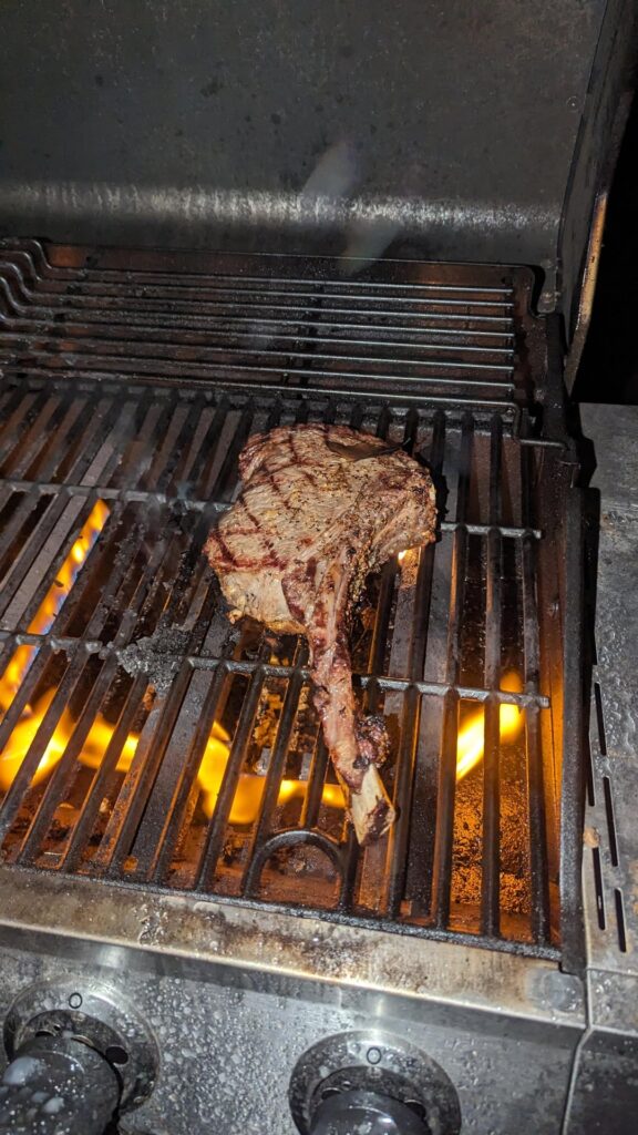 grilled a tomahawk
