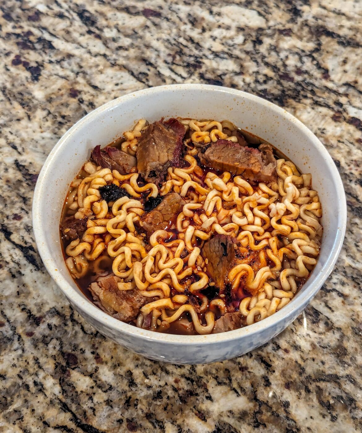 Buldak 2x + Leftover Brisket = 🔥