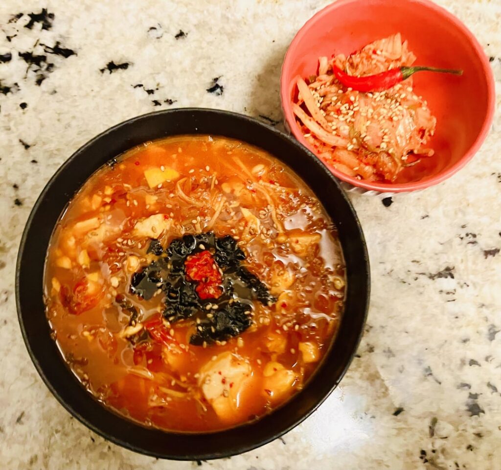 Loving cooking Korean food lately. I like to add bird eye chilies and transport into another dimension