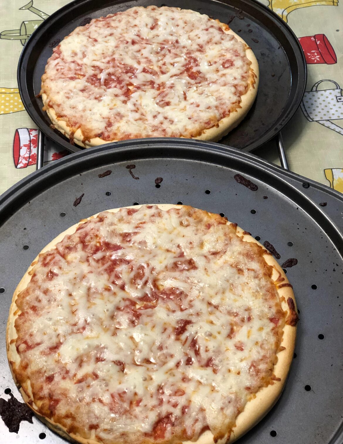 This is my first time making homemade pizza, it looks pretty good, haha