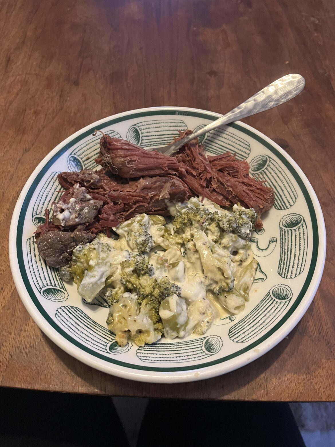 Corned beef and broccoli bake
