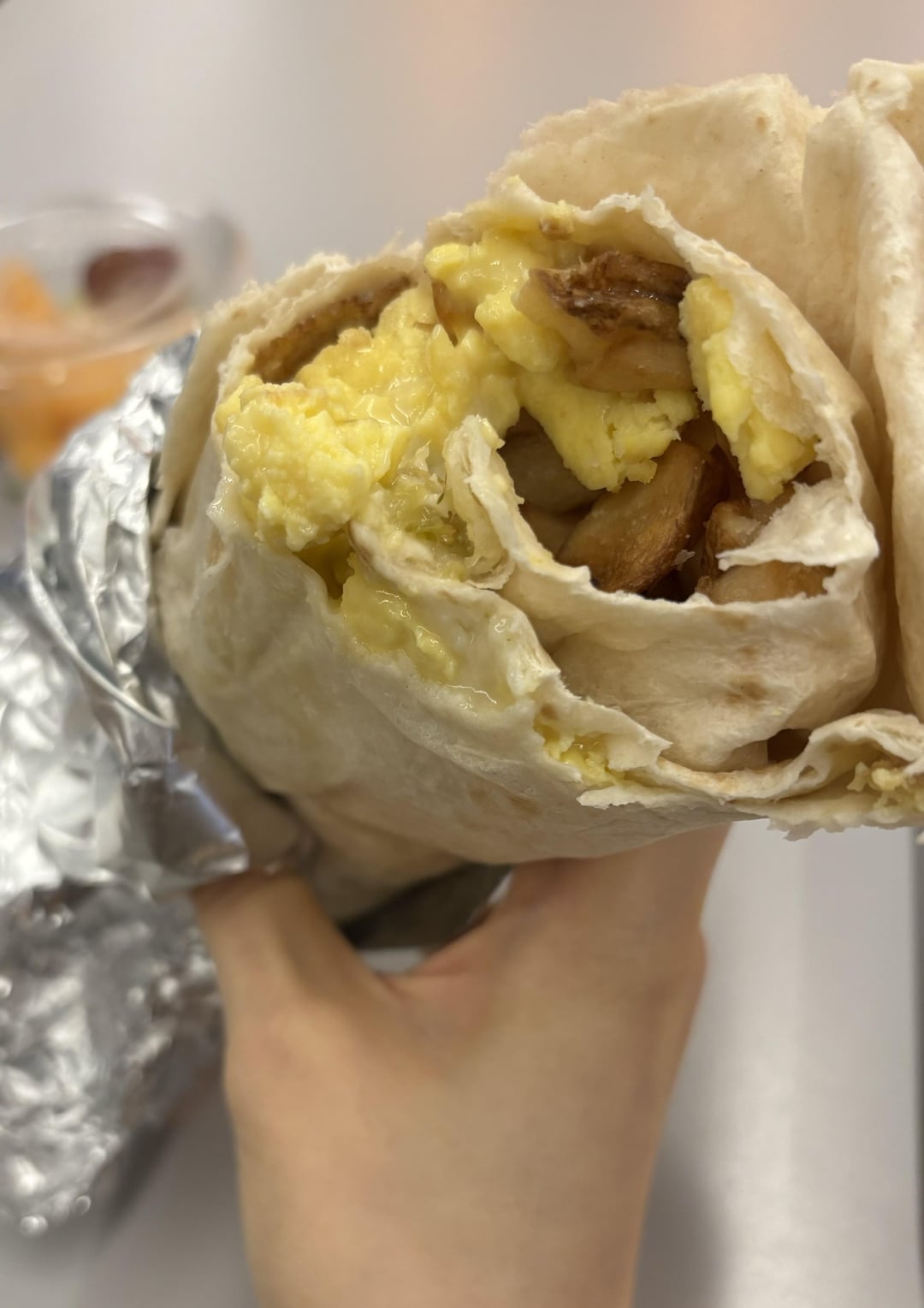 How many calories in this breakfast burrito? Dining and Cooking
