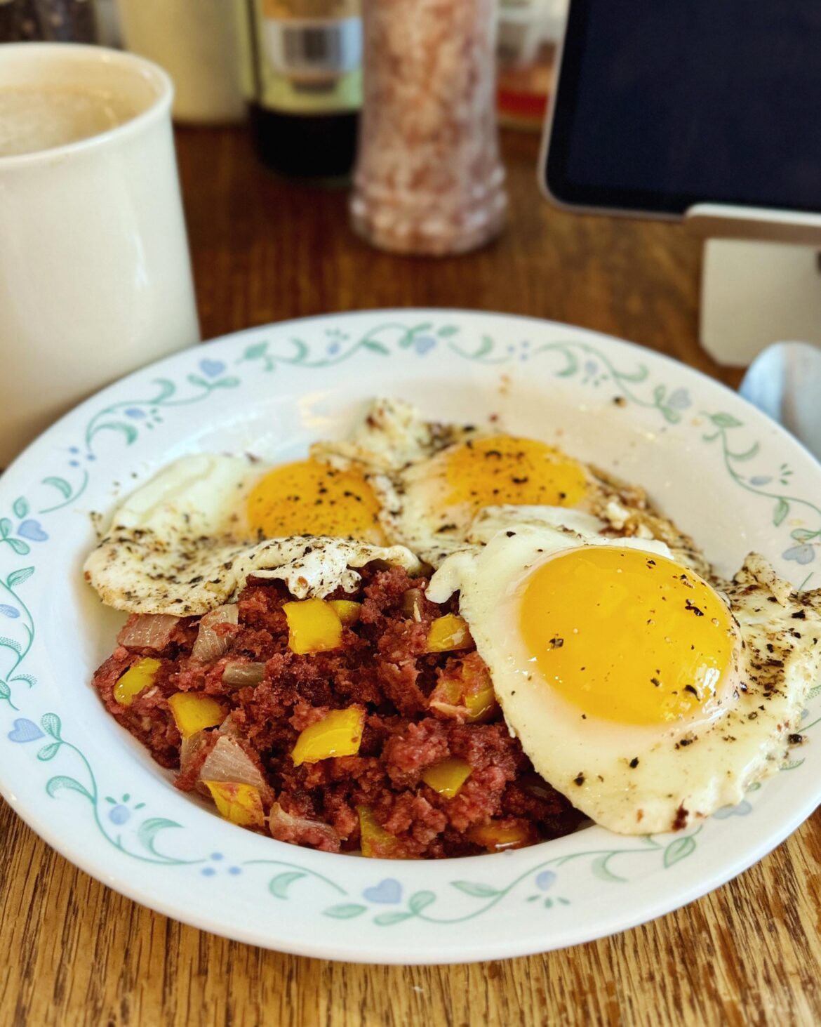 Corned Beef Hash with Egg On it