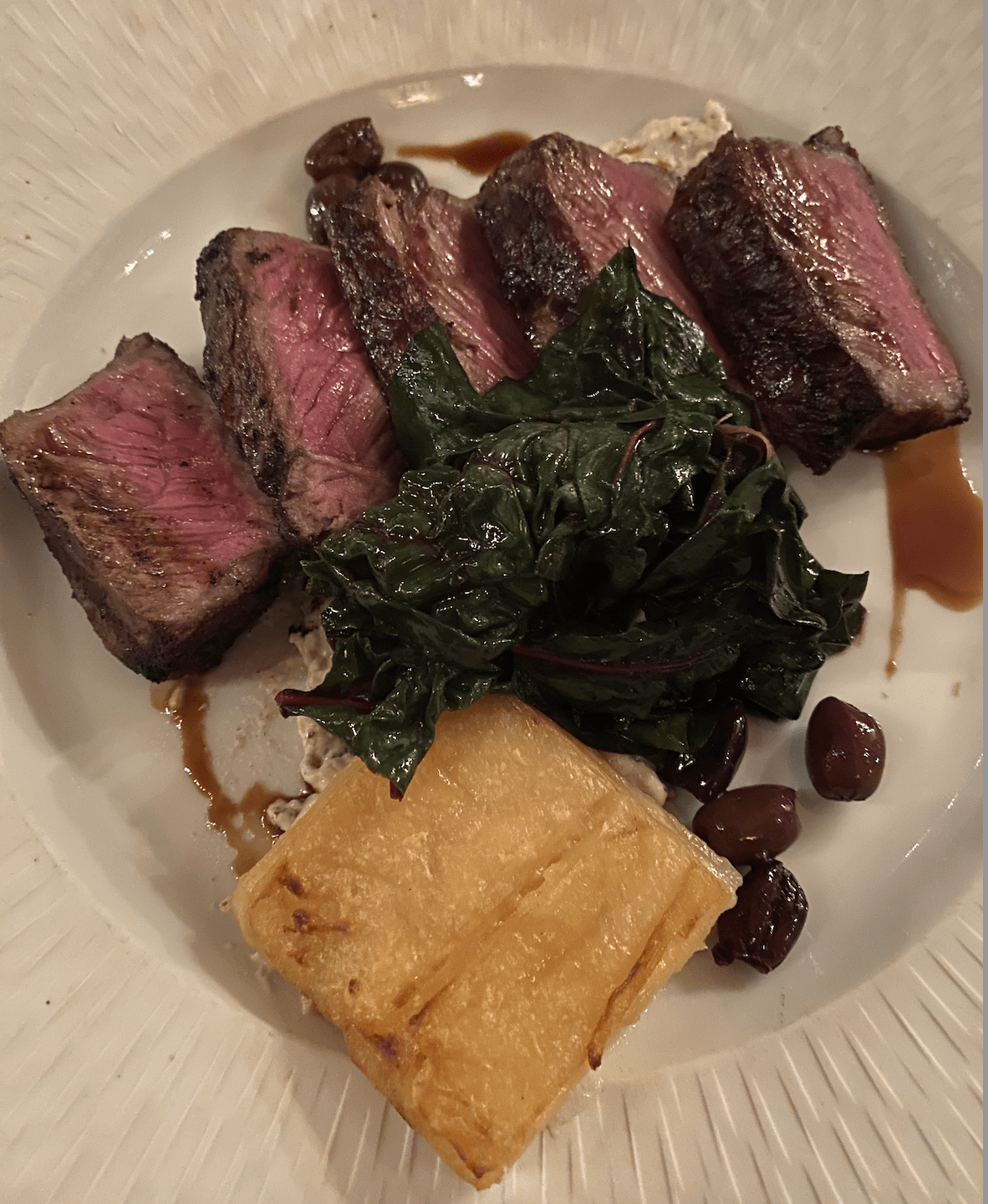 Steak, Spinach, and Potatoes - Dining and Cooking