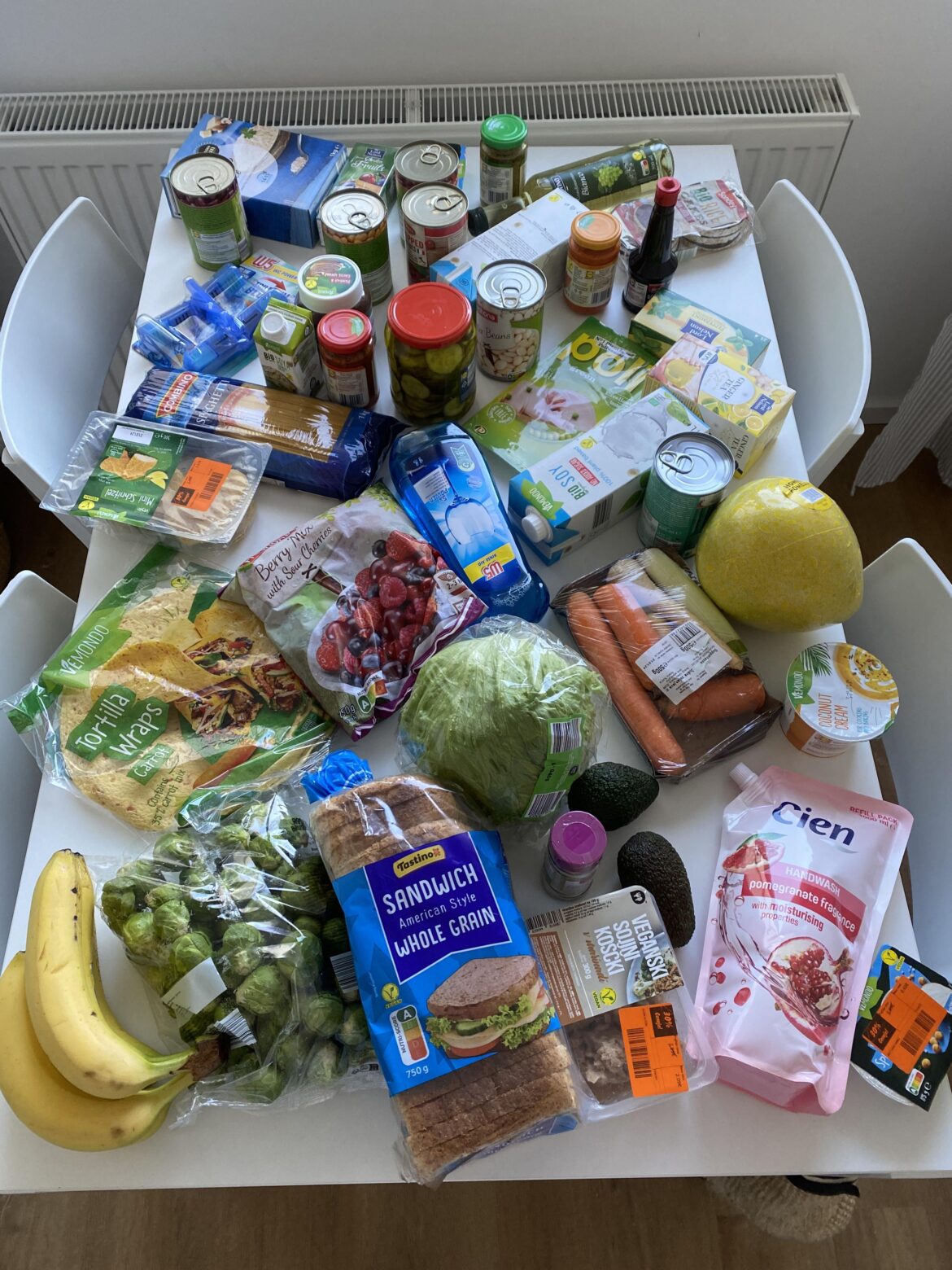 Vegan food haul at Lidl, Slovenia
