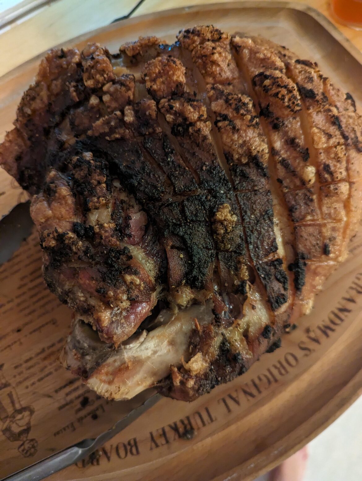 Slow roasted pork shoulder with cracklin'