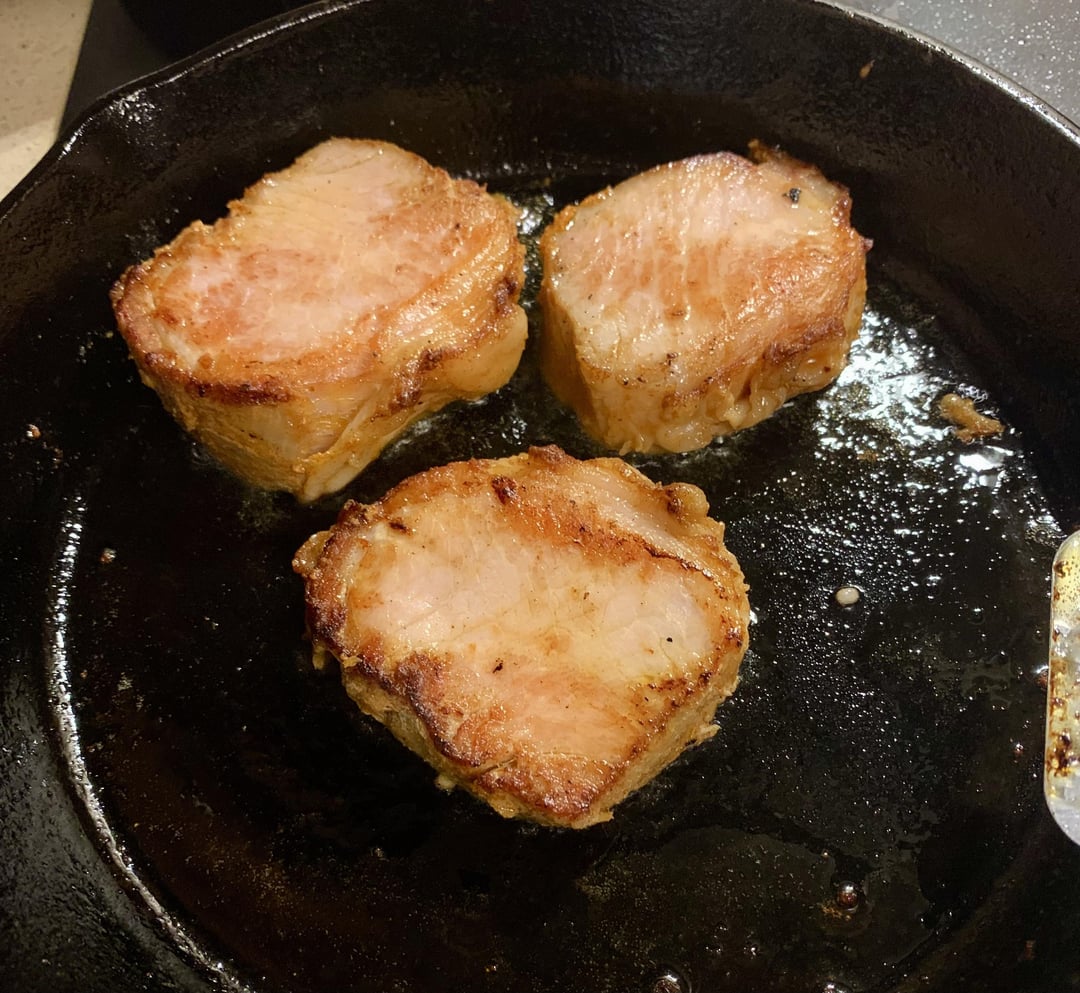 mason jar sous vide. Half Pork loin. Slightly trimmed to fit wide mouth