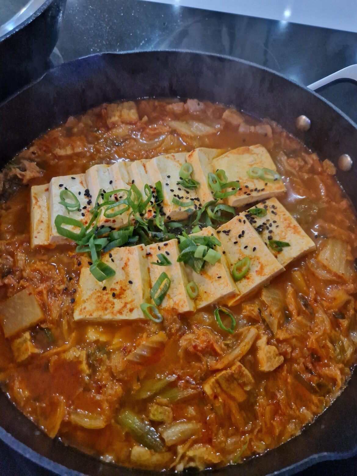 Made kimchi-jjigae for the first time