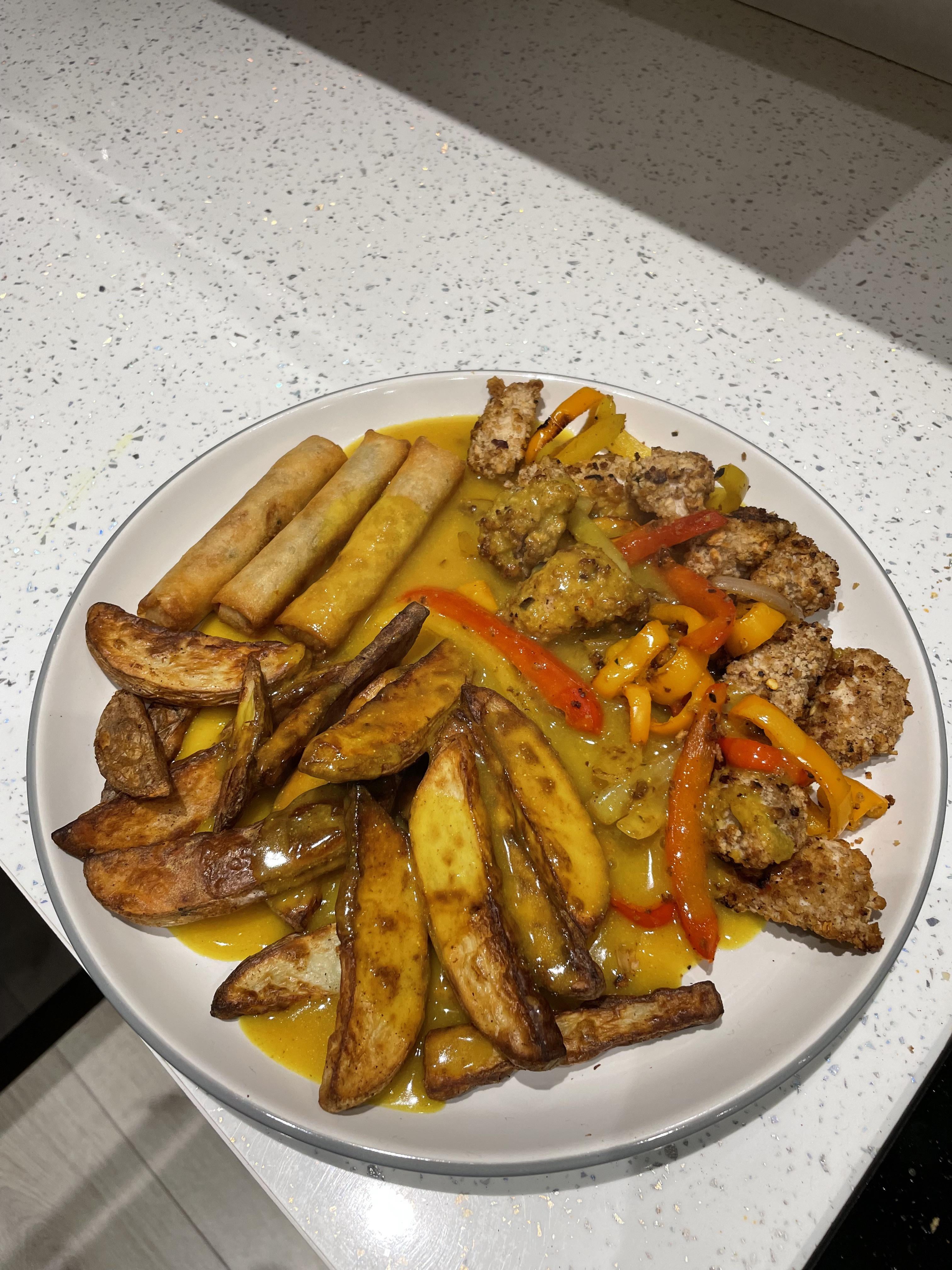 Saturday night ‘Fakeaway’ salt and pepper chicken Dining and Cooking