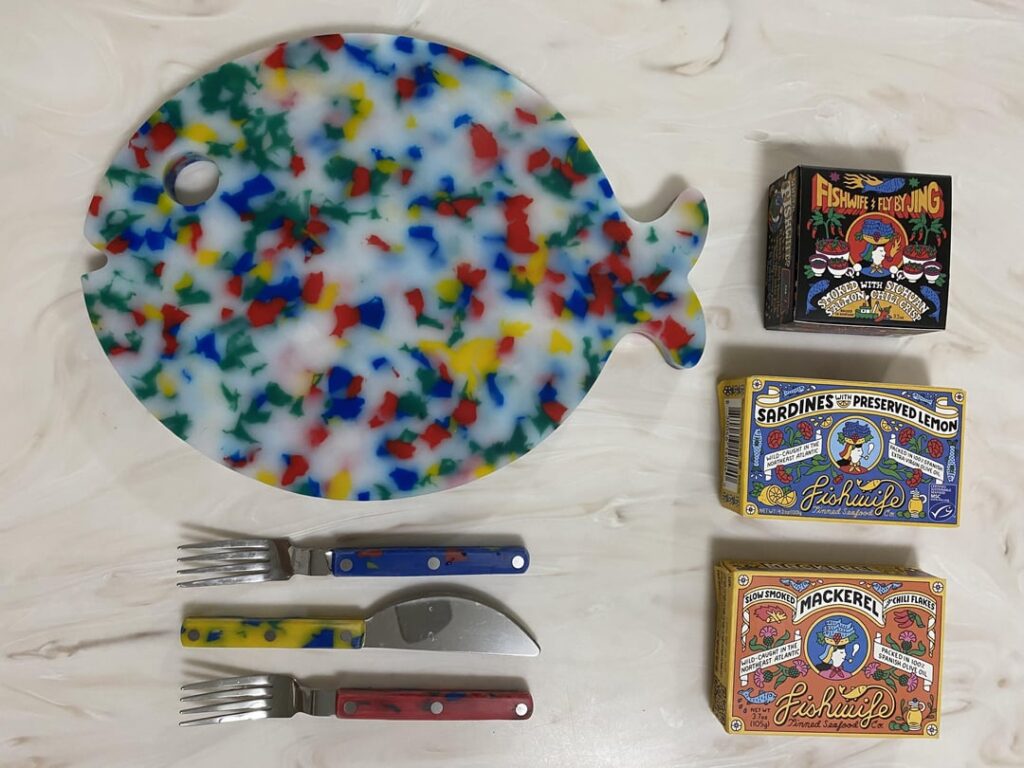 Received the Fishwife Tinned Fish Serving Set for Christmas!