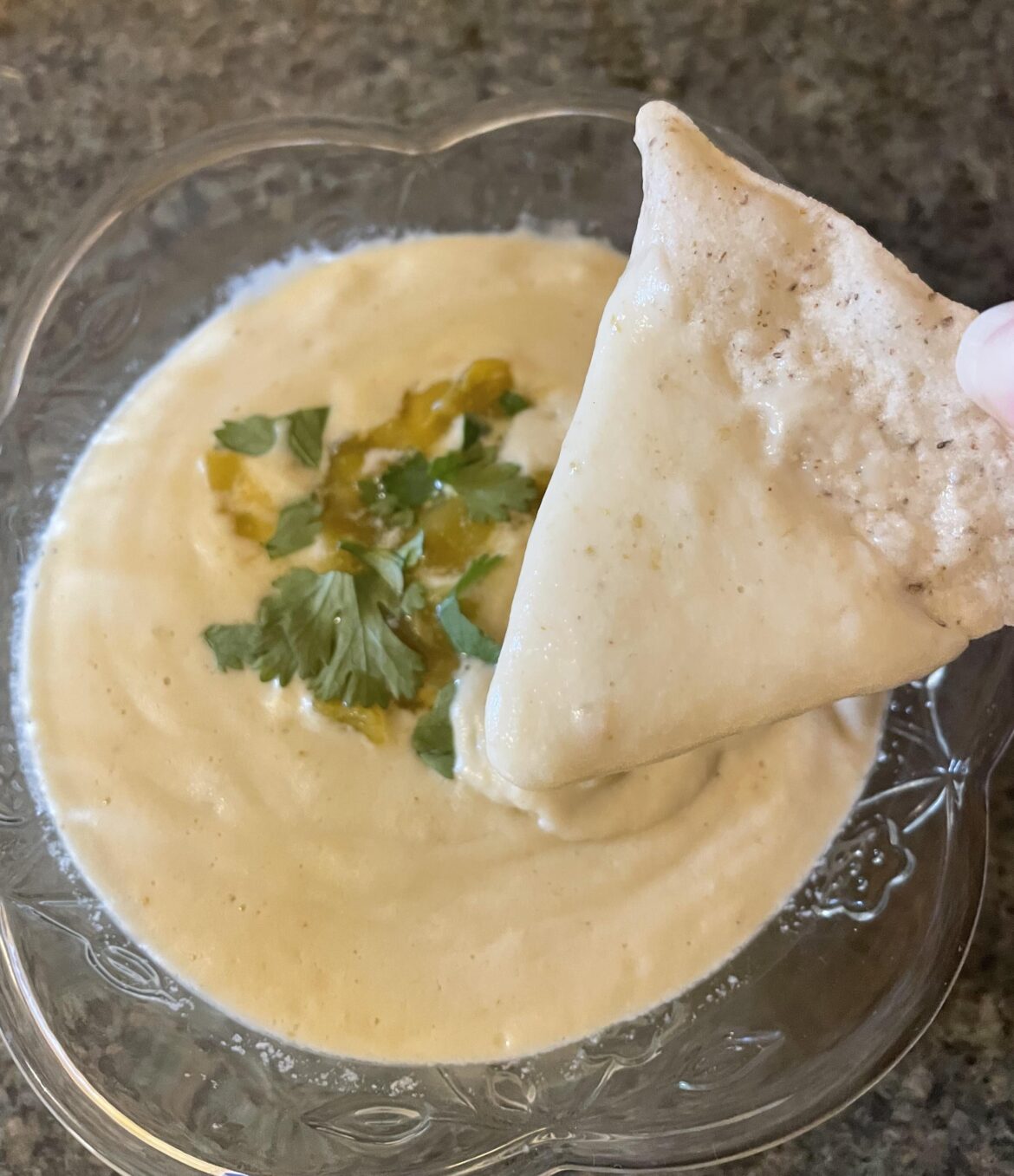 Green chile ‘queso’ 🫨🙌