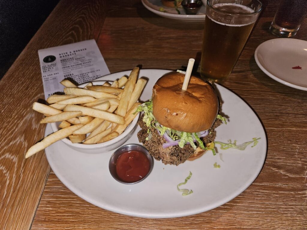 $12 Beer and Burger (or Chicken Sanwich) Mondays at Mess Hall, Los Feliz