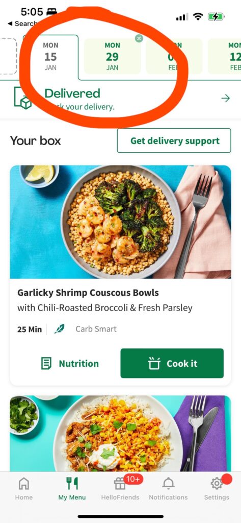 Anyone else’s app not showing next week?