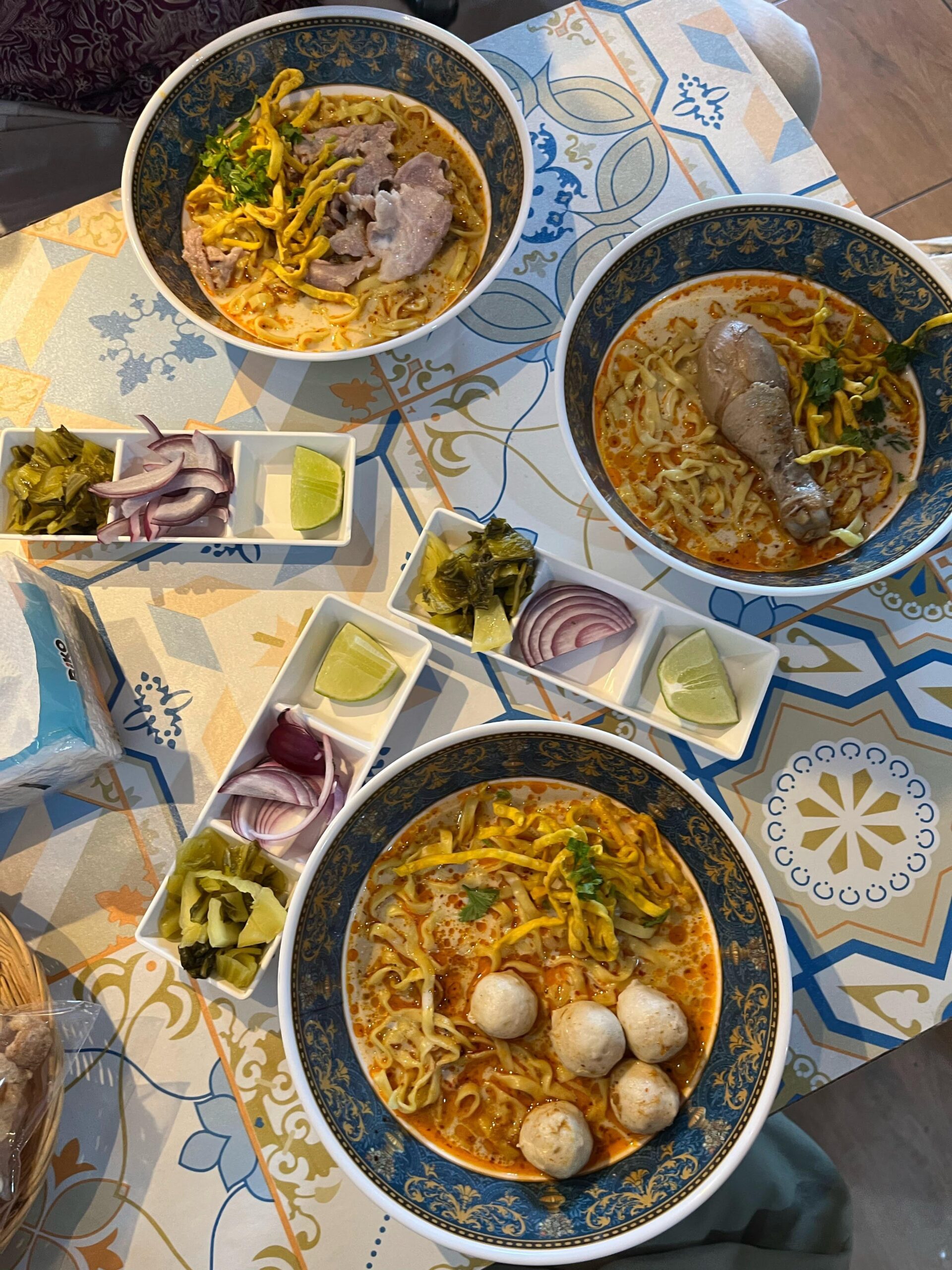 thai ramen with chicken and coconut milk Dining and Cooking