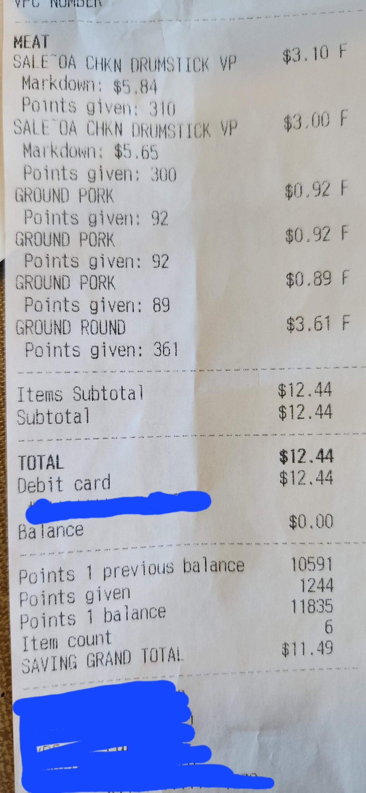 Post was removed, uploading again with info! haul from local grocery chain Value Center, MI! 9lbs chx drumsticks $0.69/lb, 1.64 lb 86/14 beef $2.19/lb, 3 lbs ground pork avg $0.90/lb!