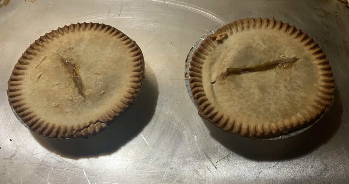 Banquet beef pot pies.