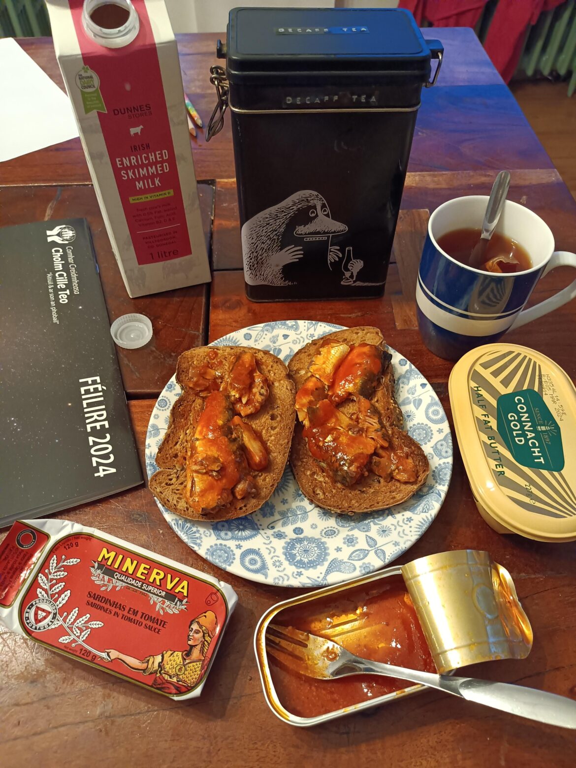 Simple breakfast with Minerva